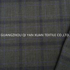 جديد البوليستر دنة مزيج الايطالية منقوشة دعوى الرجال معطف المورد النسيج - Product Image 4