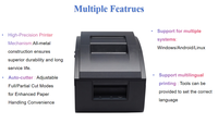 Impresora de Impacto de Alta Velocidad X-printer de 80 mm y 9 Pines, Impresora Matricial de Puntos con Interfaz USB para Windows/Android/Linux, Impresora POS para Restaurantes