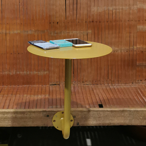 Petite <span class=keywords><strong>table</strong></span> murale dorée de style nordique pour magasin de desserts au lait de thé pour les zones de loisirs d'hôtel chez l'habitant - Product Image 2