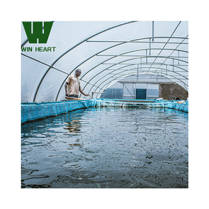 Serre d'élevage piscicole <span class=keywords><strong>intérieur</strong></span> avec couverture en film PE transparent, structure galvanisée à chaud, garantie 15-20 ans, 9x30M pour l'<span class=keywords><strong>aquaculture</strong></span> - Product Image 1