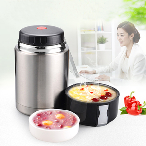 Frasco aislado al vacío de acero inoxidable de doble pared de 800ml/<span class=keywords><strong>1000ml</strong></span>, termo de comida para adultos sin BPA para regalos de negocios - Product Image 2
