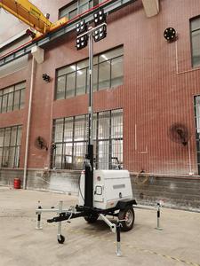 Máy Phát Điện Diesel Nhà Máy Chiếu Sáng Thủ Công 9M Tháp Đèn Led Rơ Moóc Di Động - Product Image 6