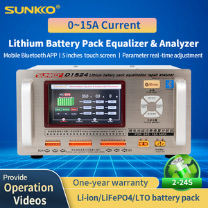 Analyseur de réparation et d'équilibrage de batteries SUNKKO D1524 pour l'entretien des batteries de véhicules - Product Image 2