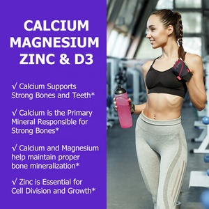 Kalsium Magnesium dengan seng & Vitamin D3 pendukung kesehatan tulang kapsul lunak suplemen diet untuk sistem imun - Product Image 4