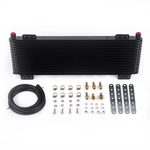 Enfriador de <span class=keywords><strong>aceite</strong></span> de transmisión de coche de alta calidad Caída de presión baja 40.000 GVW Negro/Plata - Product Image 1