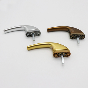 Cửa và cửa sổ xử lý tùy chỉnh màu sắc hợp kim nhôm đa điểm cửa sổ Xử lý mở cửa sổ <span class=keywords><strong>uPVC</strong></span> xử lý với khóa - Product Image 5