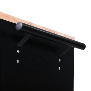 Coffre à outils moderne <span class=keywords><strong>sur</strong></span> roulettes, atelier, garage, rangement, armoire à outils en métal, établi avec poignée et plateau en <span class=keywords><strong>bois</strong></span> - Product Image 4