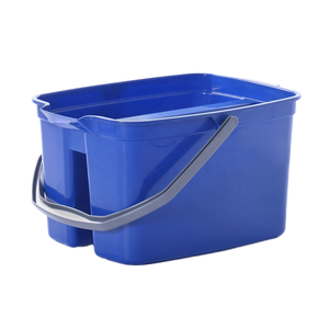 Caño ancho comercial de limpieza en O Cubo doble Cubo de limpieza de plástico duradero Mango resistente para hoteles Oficinas Restaurantes Centros comerciales - Product Image 3