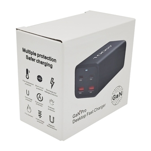 Nuevos productos 2025 <span class=keywords><strong>GaN</strong></span> <span class=keywords><strong>Pro</strong></span> 100W Cargador rápido Escritorio Protección múltiple Carga más segura - Product Image 3