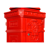 Boîte aux lettres extérieure autoportante en aluminium avec finition thermolaquée, serrure à combinaison de sécurité, pour appartement, livraison de colis