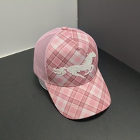 Gorra de camionero de algodón de cinco paneles, estilo bordado con diseño de caballo, a la moda, transpirable, con logotipo personalizable, para pesca, unisex, venta directa de fábrica