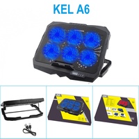 Özelleştirilmiş Logolu Plastik Laptop Soğutucu ve Standlı Fan, 15.6-17.3 İnç Dizüstü Bilgisayarlar için, 6 Sessiz Fanlı, Stokta