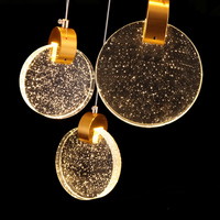 Nouveau Lustre de Villa Duplex en Cristal Moderne Simple et Luxueux, Rotatif, pour Loft et Appartement, Long, en Forme de Nuage, Suspendu