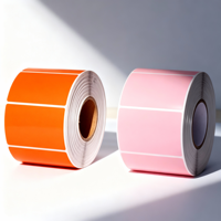 Etiquetas Adhesivas para Códigos de Barras, Ecológicas y Duraderas, Papel Recubierto/PP Sintético/PET para Impresoras Zebra