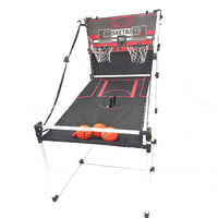 Machine de tir de basket portable en PVC pour 2 joueurs, ensemble d'entraînement intérieur pour enfants, équipement de jeu d'arcade de basket pour enfants