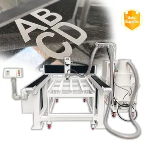 JCXstone CNC Sandblasting Machine for automated carving of letters photos and portraits on stone tombstones