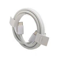 Câble de téléphone portable en nylon avec blindage tressé, transfert de données haute vitesse, charge rapide, type C 60W, pour iPhone, montre intelligente, ordinateur portable