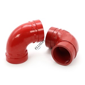 Boyama yüzey işleme ile özelleştirilmiş 90 derece sfero döküm yivli t şekilli boru bağlantısı dirsek - Product Image 6