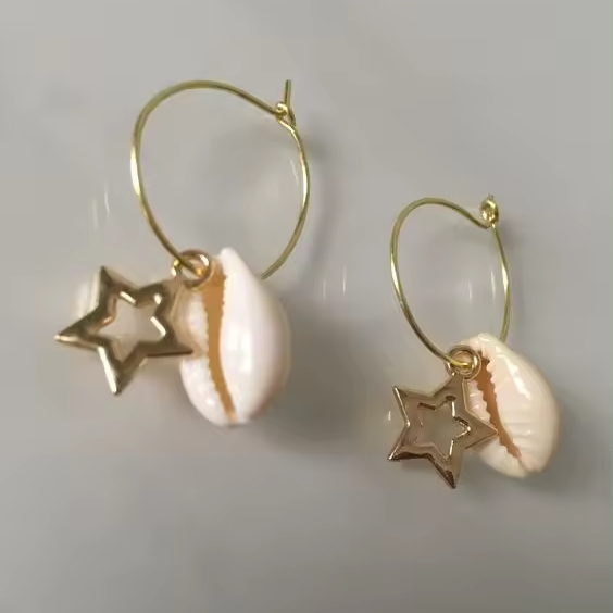 Orecchini pendenti a spirale, in argento Sterling, motivo abalone