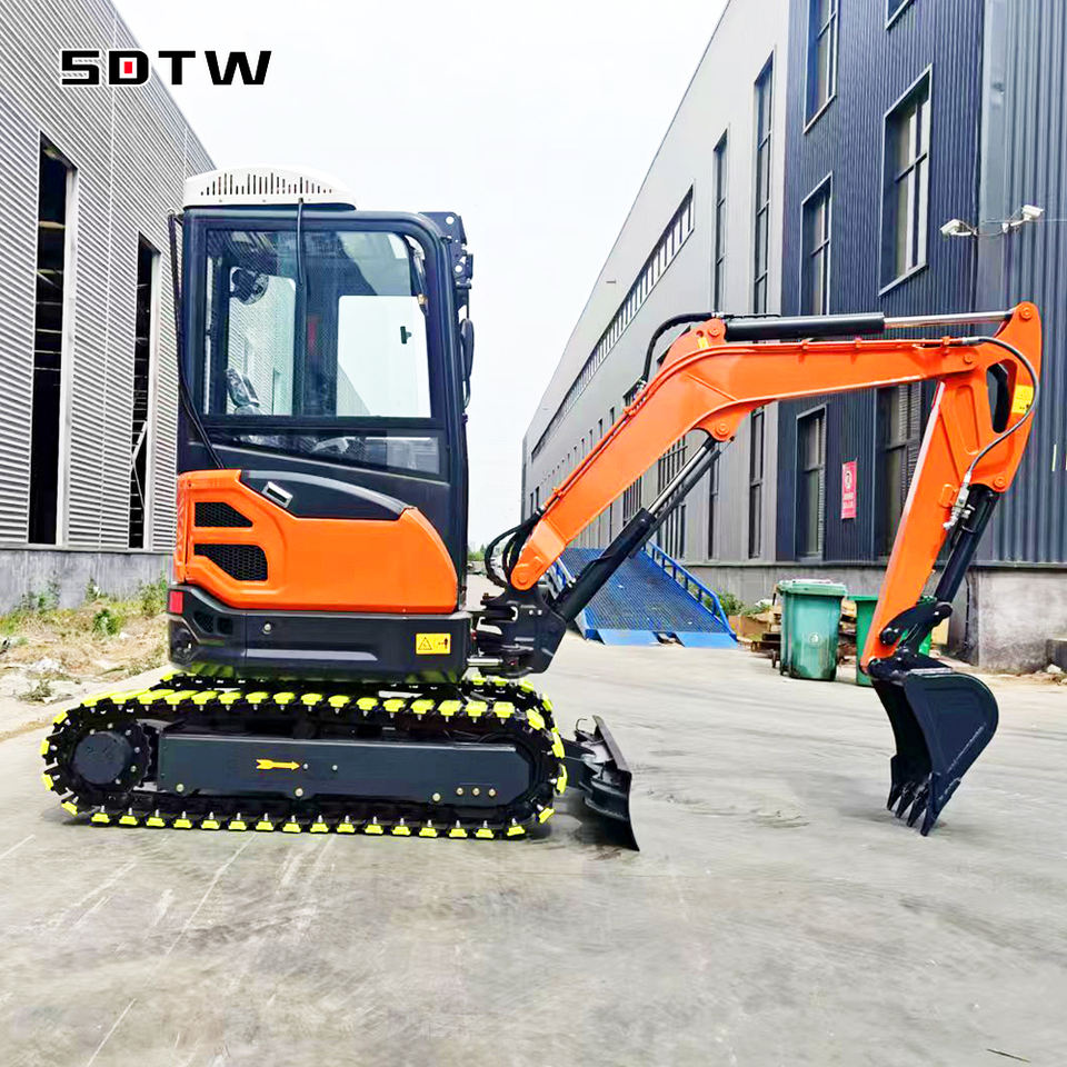 SDTW Small Mini Excavators Machine 3t Crawler Bagger Digger Kubota ...