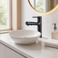 Robinet de lavabo moderne à trois modes avec cartouche céramique premium, à commande extractible, pour salle de bain, vente directe usine
