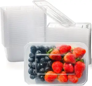 Tek kullanımlık plastik yiyecek kutusu götürmek gıda konteyner Bento yemek kutusu kapaklı kutu mikrodalga tek kullanımlık plastik gıda kabı