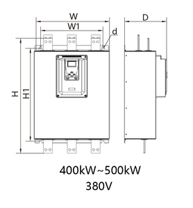 Arrancador Suave de Alto Rendimiento RAYNEN RSE-T3-450-E, Módulo Trifásico de 380 VCA, Motor Trifásico de 900 A, 450 kW - Product Image 4