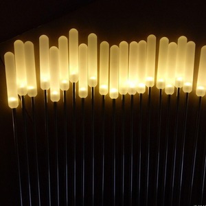 <b>Led</b> Lawn <b>Lights</b> Outdoor Waterproof Acrylic Stake Garden Pathway Lighting With <b>Light</b> <b>Sensor</b> Battery Operated - Product Image 3