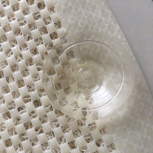 Solid Pattern Non-Slip PVC Loofah Bath Mat with 4 <strong>Suction</strong> Cups Household Item for <strong>Bathroom</strong> <strong>Accessory</strong> - Product Image 5