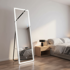 Factory Supply Modern 3mm Thick Tempered Glass Adjustable Light LED Touch Sensors Floor Standing <b>Wall</b> Hanging Decorative Full - Product Image 3