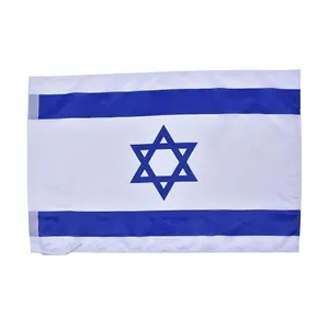 Bán buôn Israel sản phẩm 3ft * 5ft biểu ngữ in ấn tường treo tùy chỉnh Cờ biểu ngữ & Hiển thị phụ kiện Israel cờ