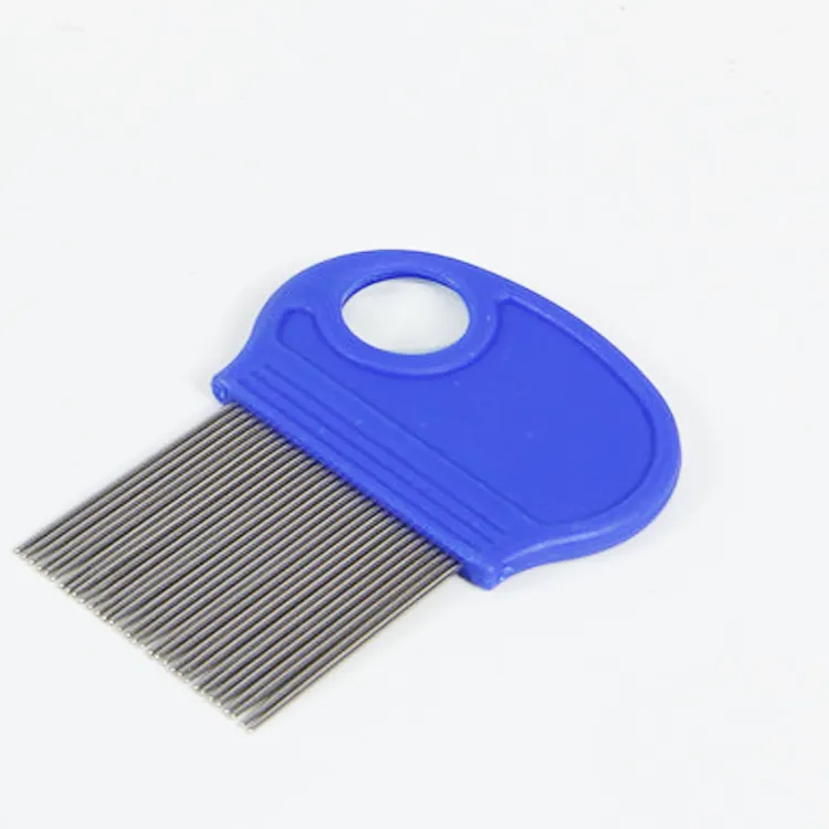 Head Lice Remover Nit Removal Hair Comb With Magnifier Fine Metal Teeth Lice Comb For Dogs Cats Pet Human Removing Lice