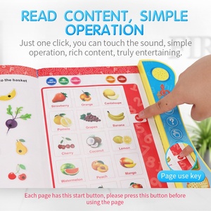 Libro Electrónico de Aprendizaje de <span class=keywords><strong>Inglés</strong></span> con Diseño Nuevo 2023, Juguetes de Ver y Hablar con Lápiz Inteligente, Libro Educativo Temprano que Habla - Product Image 4