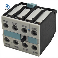 Bloque de Contacto Auxiliar de Aleación de Plata 3RH1921-1FA22 AC 230V/DC 24V IP20 con Terminal de Tornillo, Montaje a Presión, Accesorio Enlazable para
