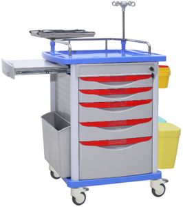MKR MEDICAL Cadre supérieur de tiroir <span class=keywords><strong>en</strong></span> <span class=keywords><strong>plastique</strong></span> ABS pour hôpital chinois, colonnes <span class=keywords><strong>en</strong></span> alliage d'aluminium, rails <span class=keywords><strong>en</strong></span> acier inoxydable, multifonctionnel d'urgence - Product Image 2
