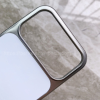 Étuis de téléphone vierges par sublimation pour Iphone17pro 17 16 15 Étui de téléphone blanc personnalisé en argent galvanisé