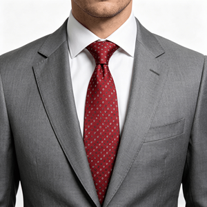 Cravate Formelle Homme en Gros 100% Polyester à Rayures Jacquard et Pois pour Adultes - Product Image 2