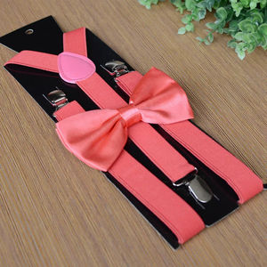 Wholesale Men <b>Suspenders</b> With Bowtie Fashion Bow Tie Set Boys Braces Women Girls Adjustable for Wedding Ties Accessories - Product Image 6
