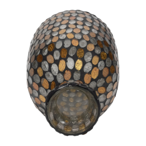 Vaso artistico in mosaico di vetro per decorare il soggiorno, vaso per fiori da tavolo, camera da letto, mensola, ufficio, complemento d'arredo. - Product Image 4