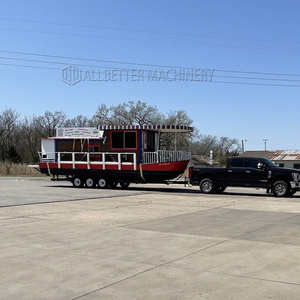 Équipement de grillades Camion de nourriture <span class=keywords><strong>Bateau</strong></span> Remorque de nourriture USA Cuisine Van Co2019sion Remorque Mobile Tacos Chariot à café Restaurant Personnalisé - Product Image 2