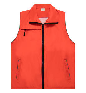 Moda nuevo diseño gran oferta chaleco sin mangas con bolsillos con cremallera - Product Image 1