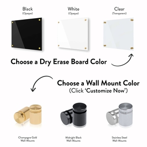 45x60 cm 4mm dày rõ ràng kính cường lực khô xóa bảng viết với standoffs đánh dấu tẩy khay bút cho văn phòng nhà - Product Image 5