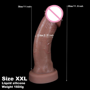 Dildo Realistico in Silicone Gelance con Glande Spesso, Ventosa, 3 Misure, Morbido ed Ecologico per Stimolazione <span class=keywords><strong>Anale</strong></span>/Punto G/Plug <span class=keywords><strong>Anale</strong></span> - Unisex - Product Image 3