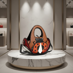 Borsa di Lusso a Forma di Coccinella, Design Creativo 3D, Borsetta da Donna con Manico Superiore e Tracolla - Product Image 3