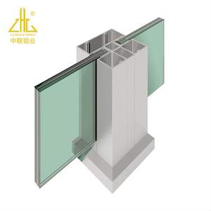 Nouveau Design profil en aluminium rying avec de nombreux moules existants Balustrades de sécurité profil sans cadre verre de serrage de canal en U - Product Image 4