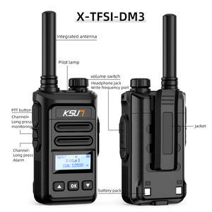 Ksun DM3 DMR woki-toki Máy quét UHF <span class=keywords><strong>2</strong></span> cách <span class=keywords><strong>Radio</strong></span> Long Range Walkie Talkie mini xách tay kỹ thuật số đài phát thanh - Product Image 3