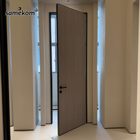 Porte d'intérieur en bois d'aluminium ultra-mince Porte d'ombre Porte de réduction du bruit
