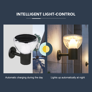 Lampe murale solaire LED <span class=keywords><strong>pour</strong></span> cours, villas, parcs, communautés, fabrication en usine, fonte d'aluminium, commande par bouton PC - Product Image 4