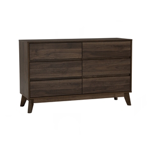 Elegant Cocoa Walnut Colour HIRADO 1.2M <b>Sideboard</b> Solid Wood Legs Buffet Cabinet for Luxury Home Interior Dining Room <b>Storage</b> - Product Image 1