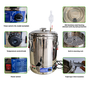 Destilador de Aceites Esenciales con Sistema de Triple Condensador, Destilación al Vacío en Acero Inoxidable, Funcionamiento Automático, 15-98L - Product Image 6